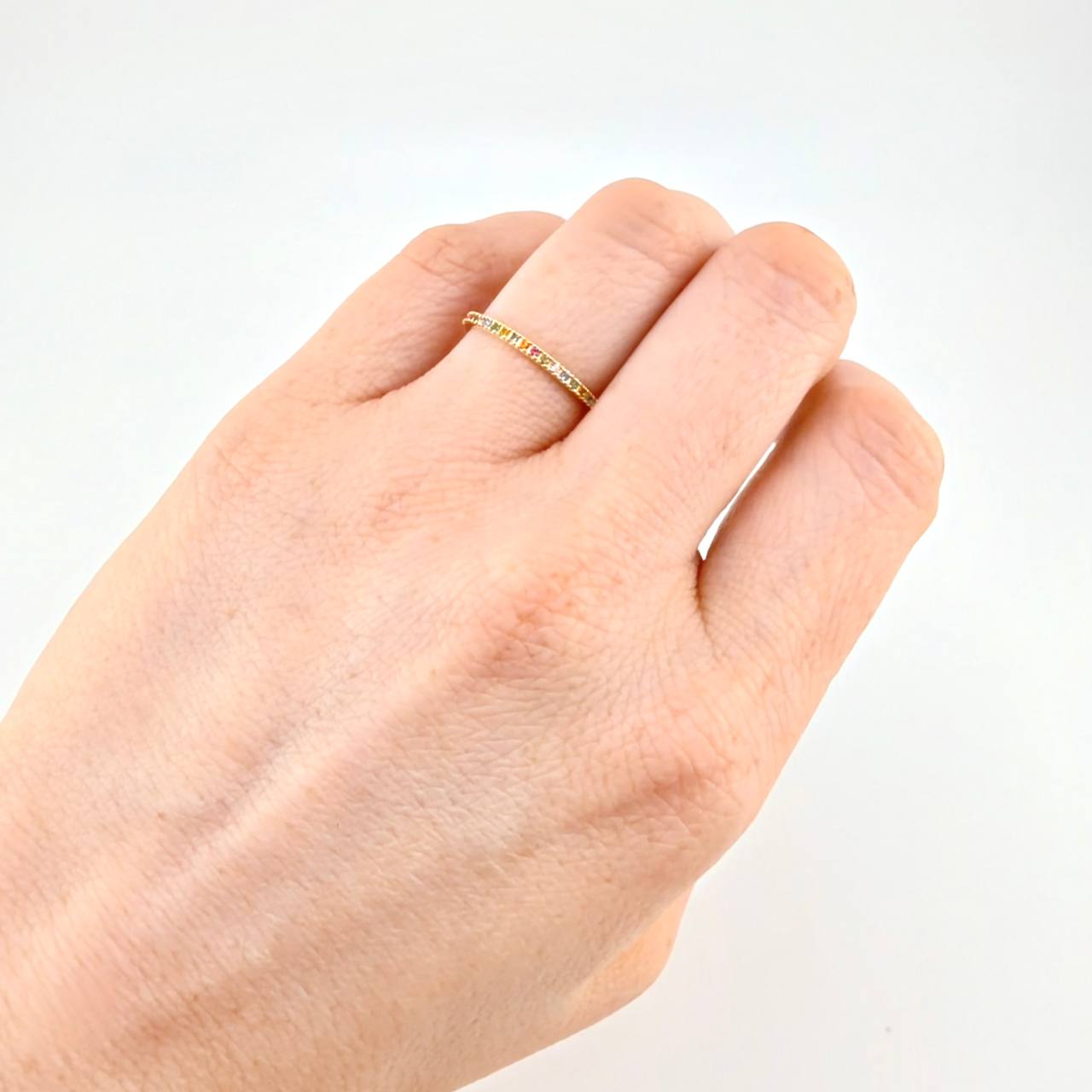 Anillo Media Churumbela 1g / T6 1/2 Oro Amarillo 18K