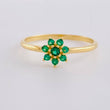 Anillo Flor Septima 1.45g / T6 Oro Amarillo 18K