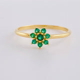 Anillo Flor Septima 1.45g / T6 Oro Amarillo 18K