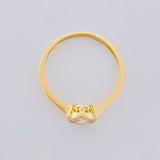 Anillo Solitario Ovalado 1.4g / T6 1/4 Oro Amarillo 18K