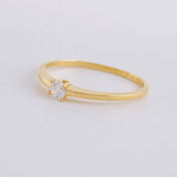 Solitaire Ring 1.25g / T6 1/4 Yellow Gold 18K
