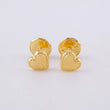 Topos Corazón Diamantado 0.45g / in / 4.95mm Oro Amarillo 18K