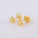 Topos Corazón Diamantado 0.5g / in / 4.95mm Oro Amarillo 18K