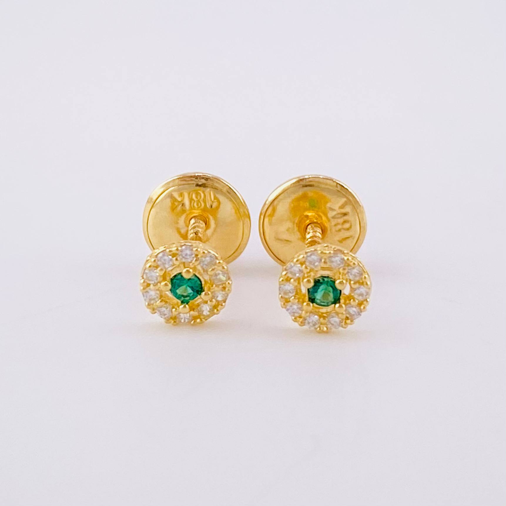 Topos Halo 0.5g / in / 4.4mm Oro Amarillo 18K