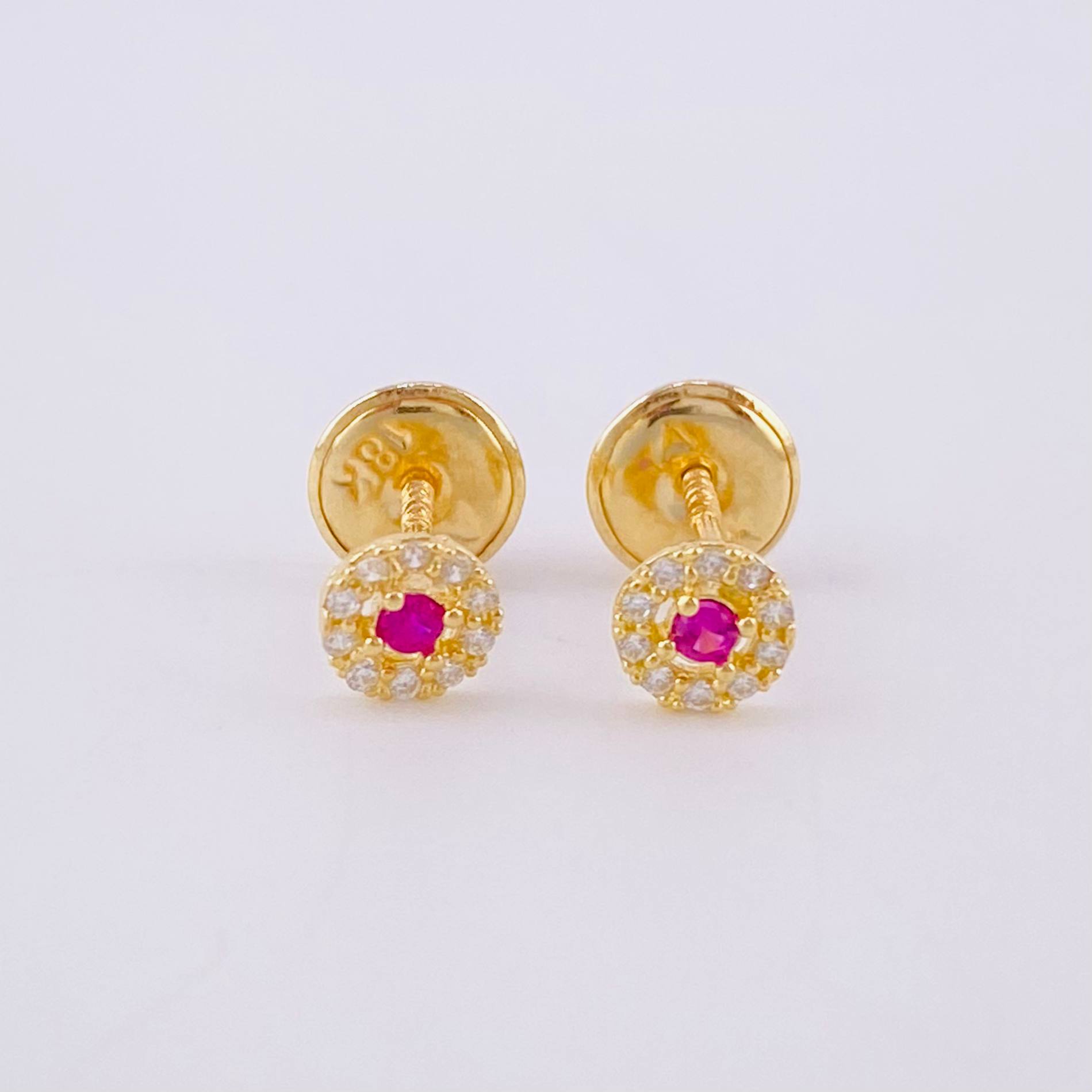 Topos Halo 0.55g / in / 4.4mm Oro Amarillo 18K