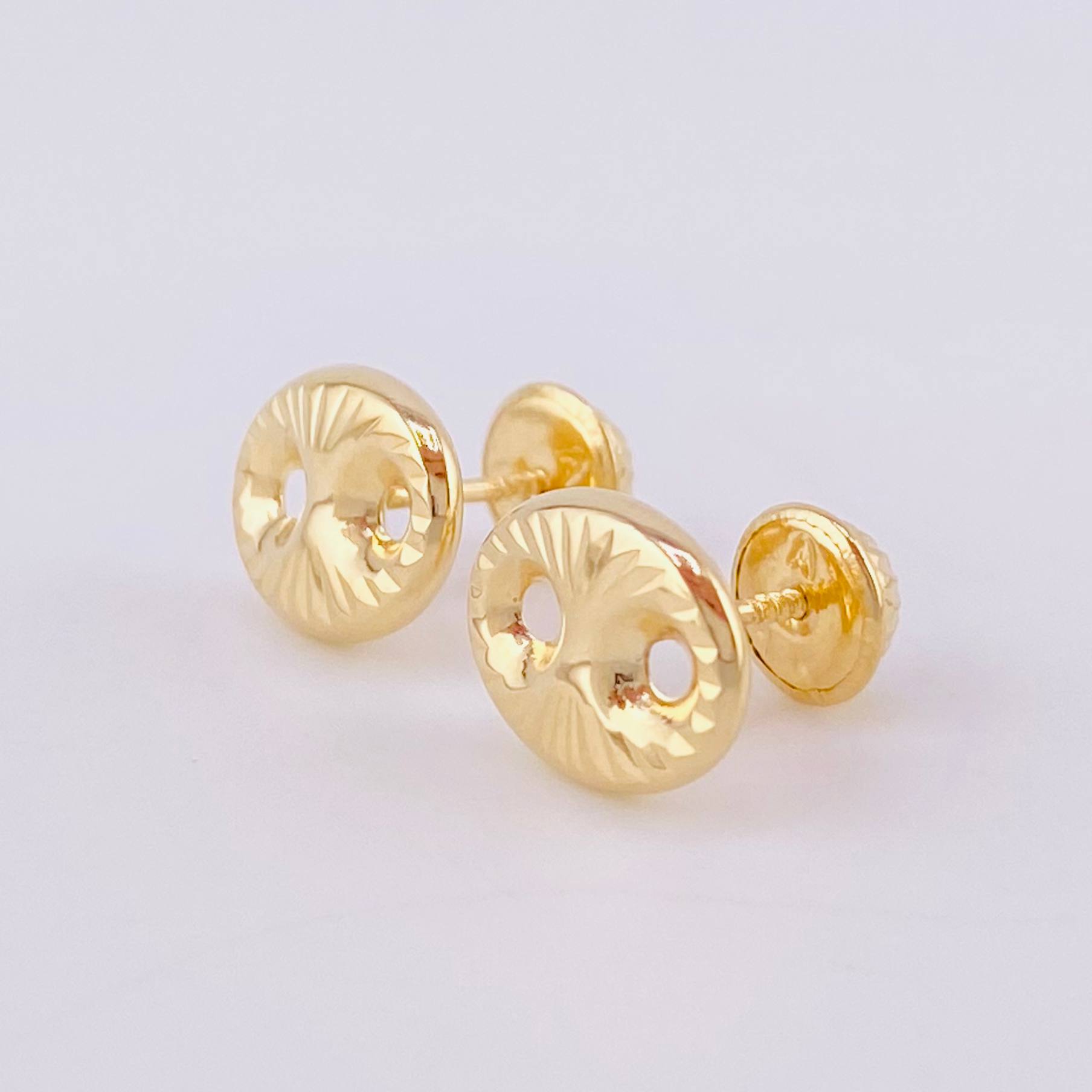 Topos Gc Diamantado 0.95g / in / 9.8mm Oro Amarillo 18K
