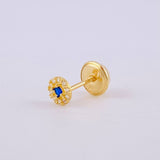 Piercing Circulo Tupido 0.25g / 1 3/4 in Oro Amarillo 18K