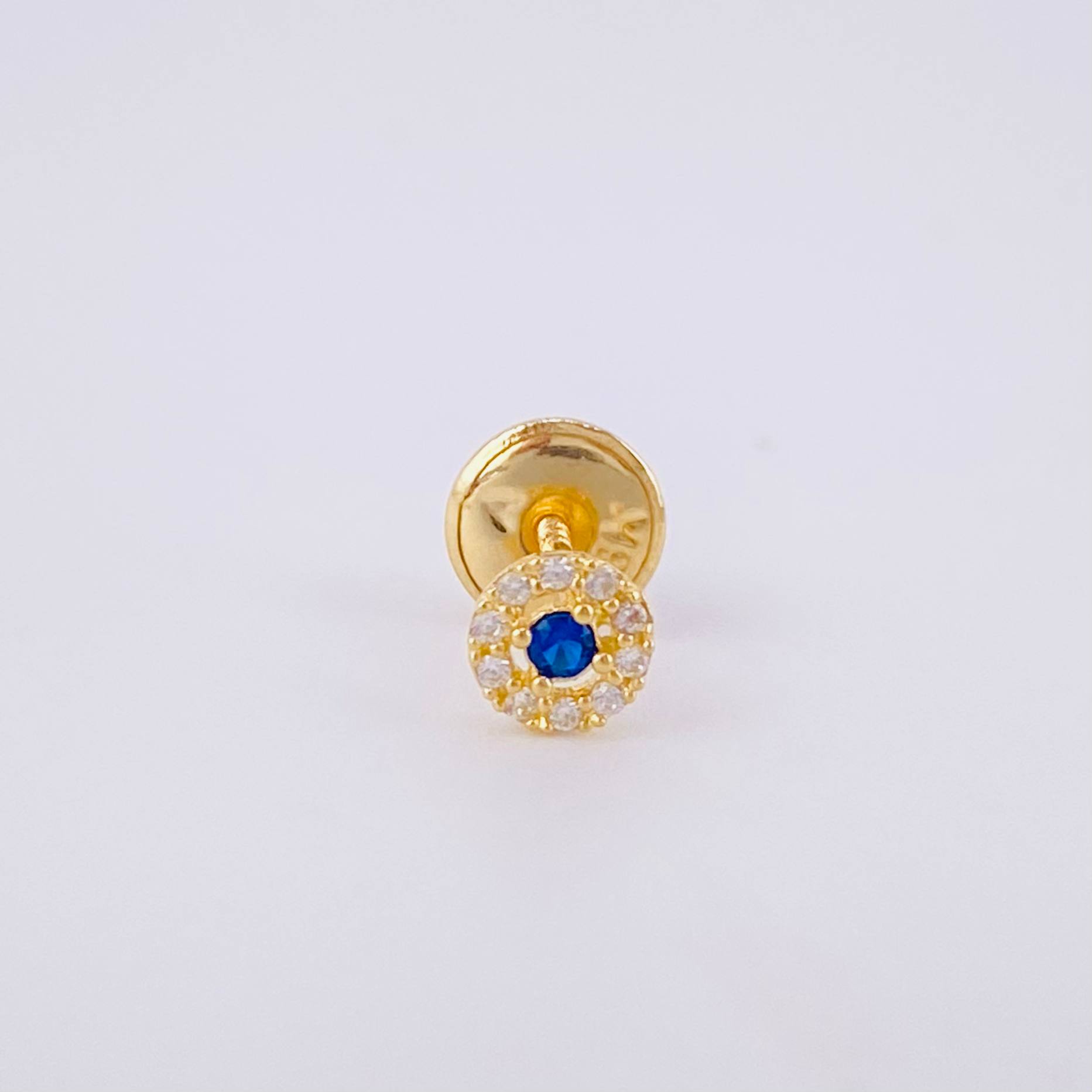 Piercing Circulo Tupido 0.25g / 1 3/4 in Oro Amarillo 18K