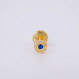Piercing Circulo Tupido 0.25g / 1 3/4 in Oro Amarillo 18K