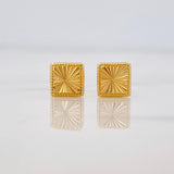 Topos Cuadrado Diamantado 0.7g / in / 6.06mm Oro Amarillo 18K