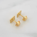 Topos Cuadrado Diamantado 0.7g / in / 6.06mm Oro Amarillo 18K