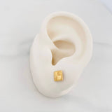 Topos Cuadrado Diamantado 0.7g / in / 6.06mm Oro Amarillo 18K