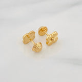Topos Flor Trebol 0.85g / in / 6.83mm Oro Amarillo 18K