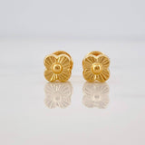 Topos Flor Trebol 0.65g / in / 5.25mm Oro Amarillo 18K