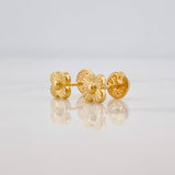 Topos Flor Trebol 0.65g / in / 5.25mm Oro Amarillo 18K