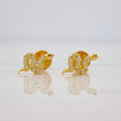 Snake Stud Earrings 1.05g / in / 5.25mm 18K Yellow Gold
