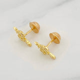 Snake Stud Earrings 1.05g / in / 6mm Yellow Gold 18K