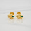 Topos Grano de Cafe 0.65g / in / 7.5mm Oro Amarillo 18K