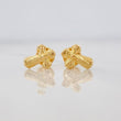 Topos Cruz Cristo 0.55g / in / 4.08mm Oro Amarillo 18K