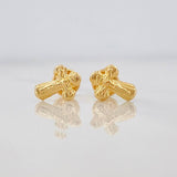 Topos Cruz Cristo 0.55g / in / 4.08mm Oro Amarillo 18K