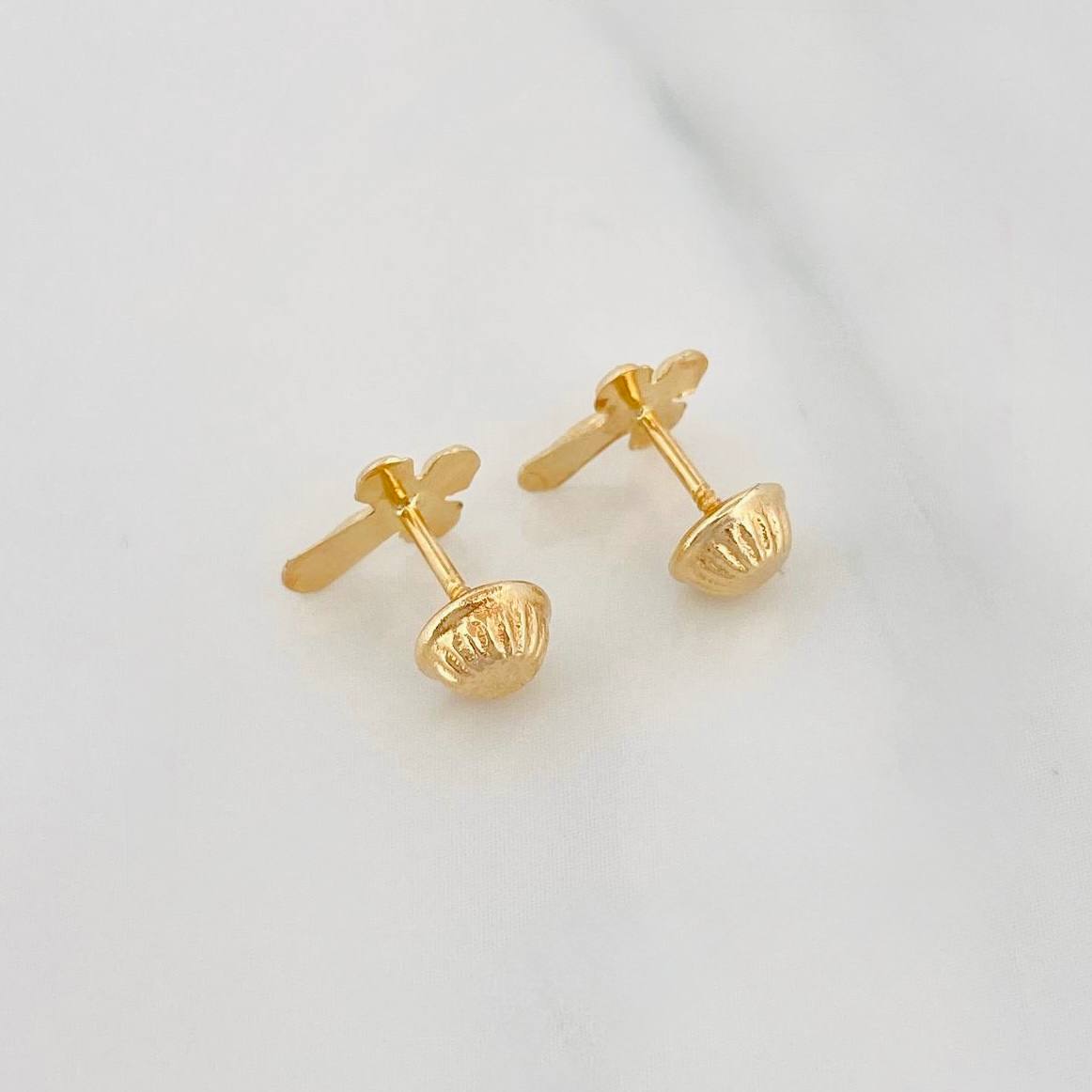 Topos Cruz Cristo 0.55g / in / 4.08mm Oro Amarillo 18K
