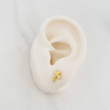 Topos Cruz Cristo 0.55g / in / 4.08mm Oro Amarillo 18K