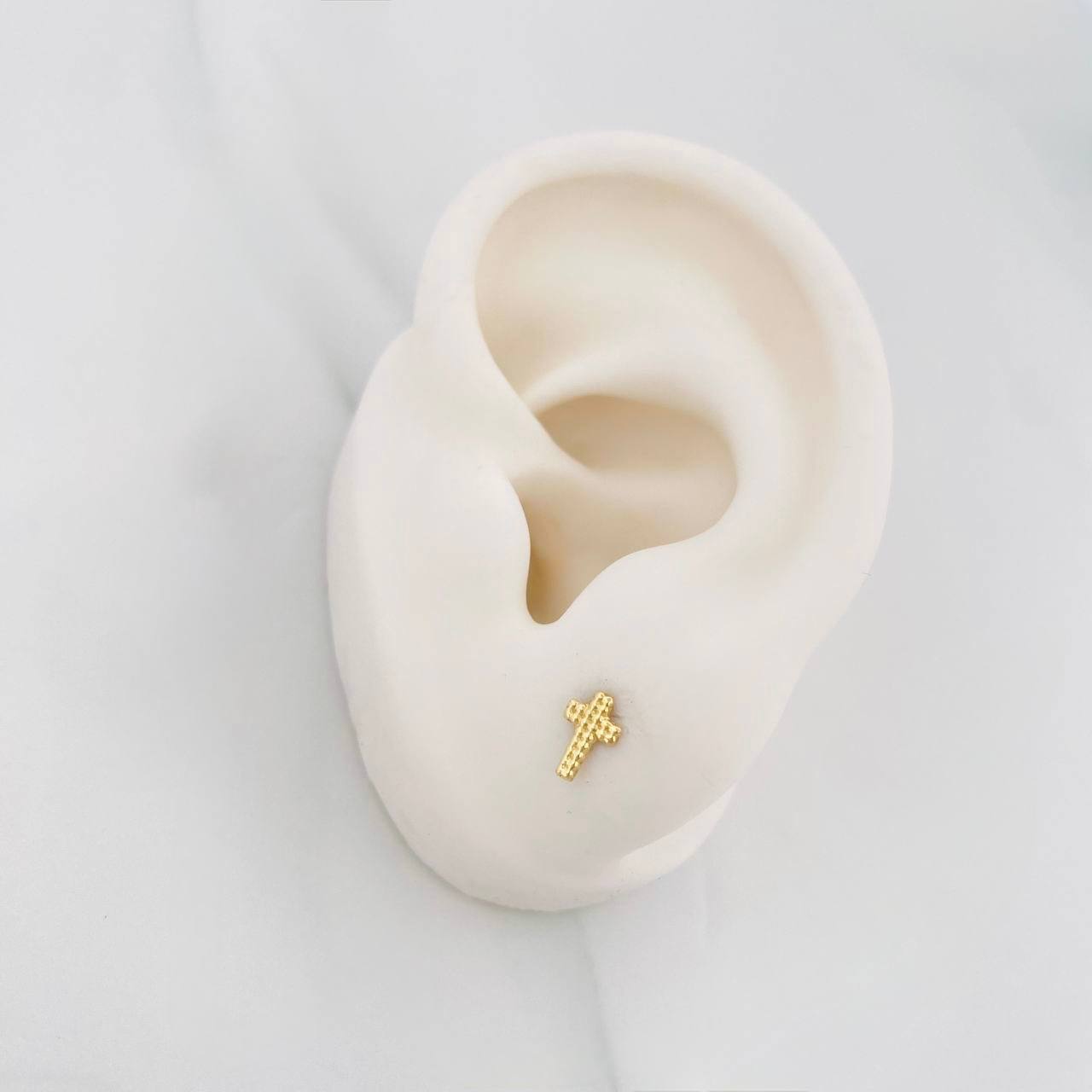 Topos Cruz 0.45g / in / 4.08mm Oro Amarillo 18K