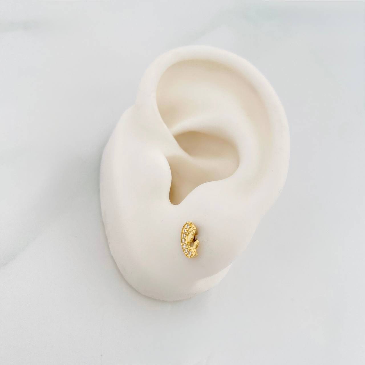 Topos Rostro Virgen Maria 0.85g / in / 4.18mm Oro Amarillo 18K