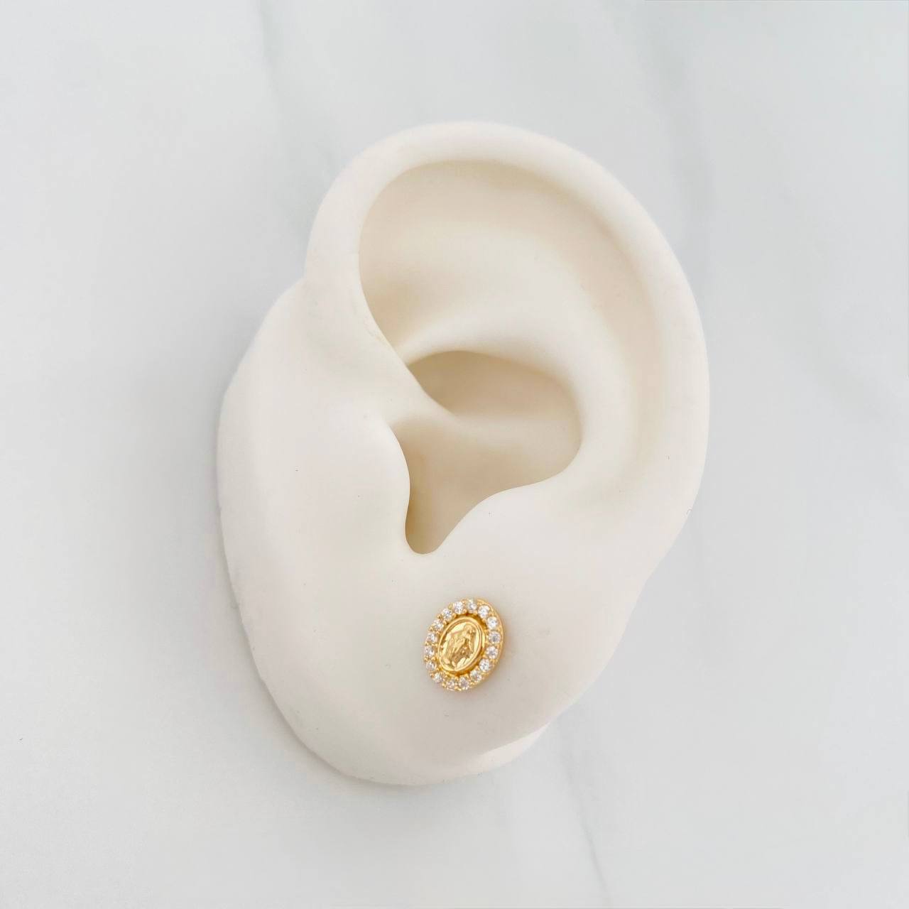 Topos Virgen Milagrosa 1.05g / in / 6.27mm Oro Amarillo 18K