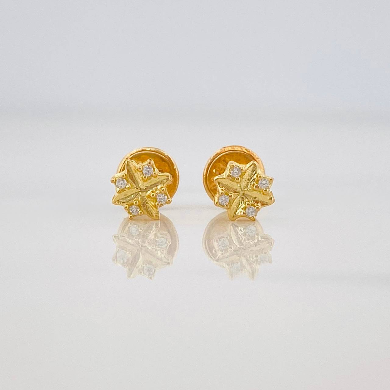 Topos Copos de Nieve 0.7g / in / 5.15mm Oro Amarillo 18K