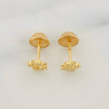 Topos Copos de Nieve 0.7g / in / 5.15mm Oro Amarillo 18K
