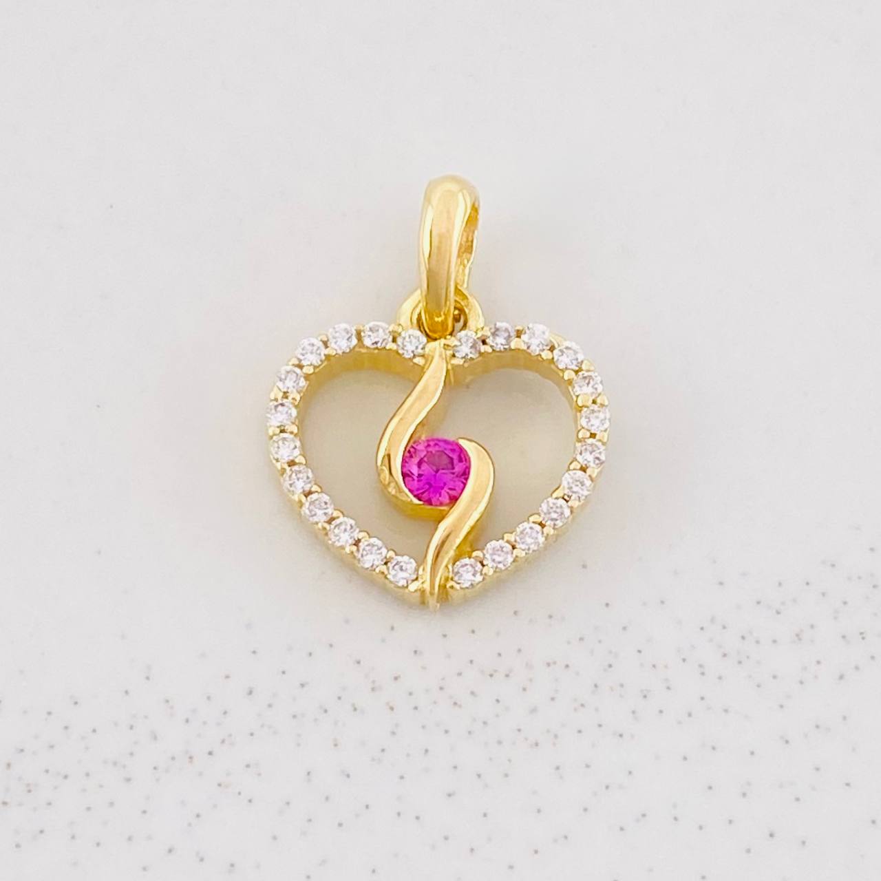 Pendant Spiral Silhouette 0.9g / 1/2 in Yellow Gold 18K