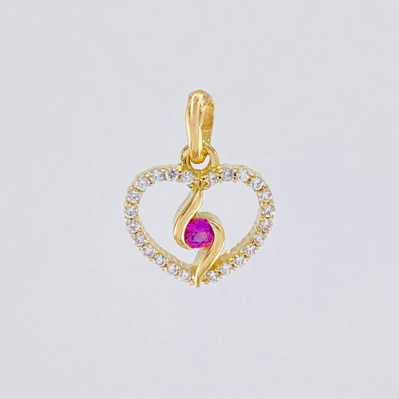 Pendant Spiral Silhouette 0.9g / 1/2 in Yellow Gold 18K
