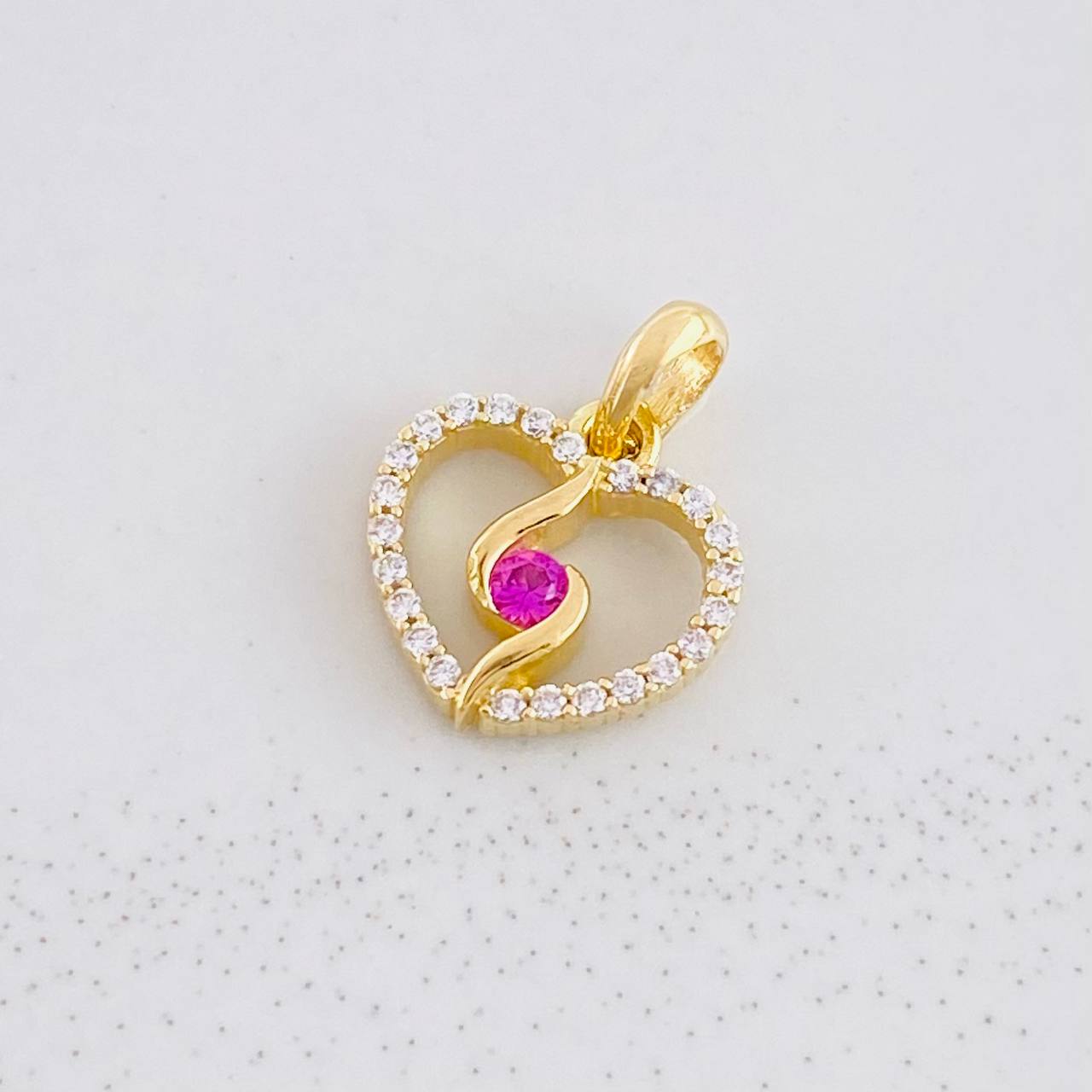 Pendant Spiral Silhouette 0.9g / 1/2 in Yellow Gold 18K