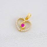 Pendant Spiral Silhouette 0.9g / 1/2 in Yellow Gold 18K