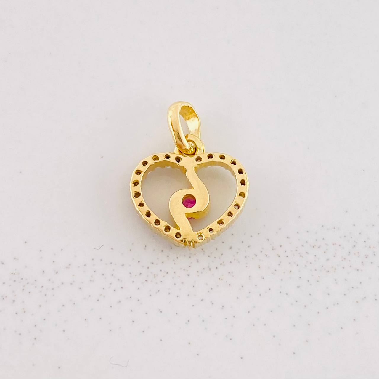 Pendant Spiral Silhouette 0.9g / 1/2 in Yellow Gold 18K