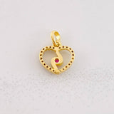 Pendant Spiral Silhouette 0.9g / 1/2 in Yellow Gold 18K