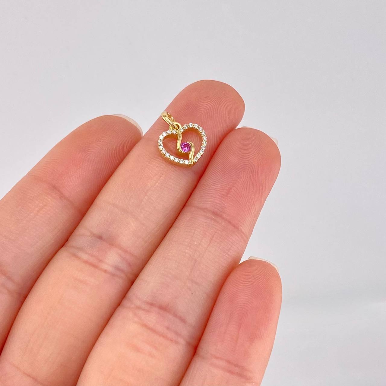 Pendant Spiral Silhouette 0.9g / 1/2 in Yellow Gold 18K