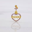 Pendant Sacred Heart of Jesus 0.95g / 3/4 in Yellow Gold 18K