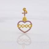 Pendant Sacred Heart of Jesus 0.95g / 3/4 in Yellow Gold 18K
