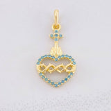 Dije Sagrado Corazón de Jesús 0.95g / 3/4 in Oro Amarillo 18K