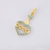 Dije Sagrado Corazón de Jesús 0.95g / 3/4 in Oro Amarillo 18K