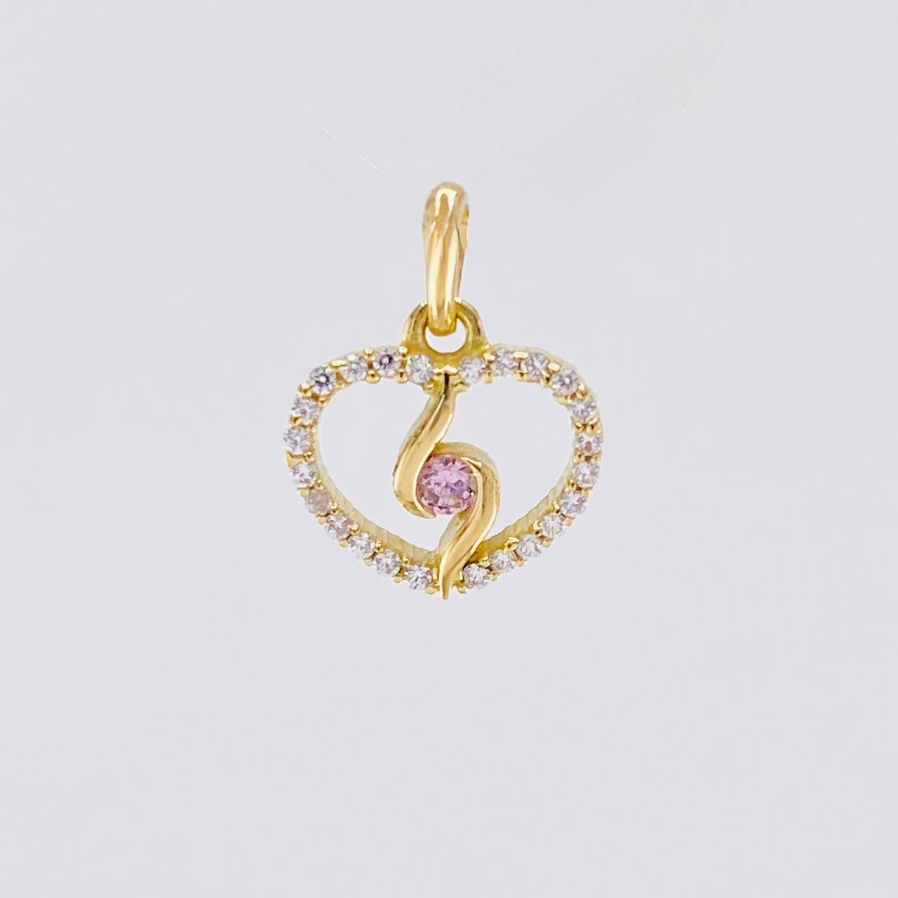 Pendant Spiral Silhouette 0.9g / 1/2 in Yellow Gold 18K