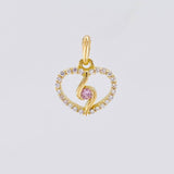 Pendant Spiral Silhouette 0.9g / 1/2 in Yellow Gold 18K