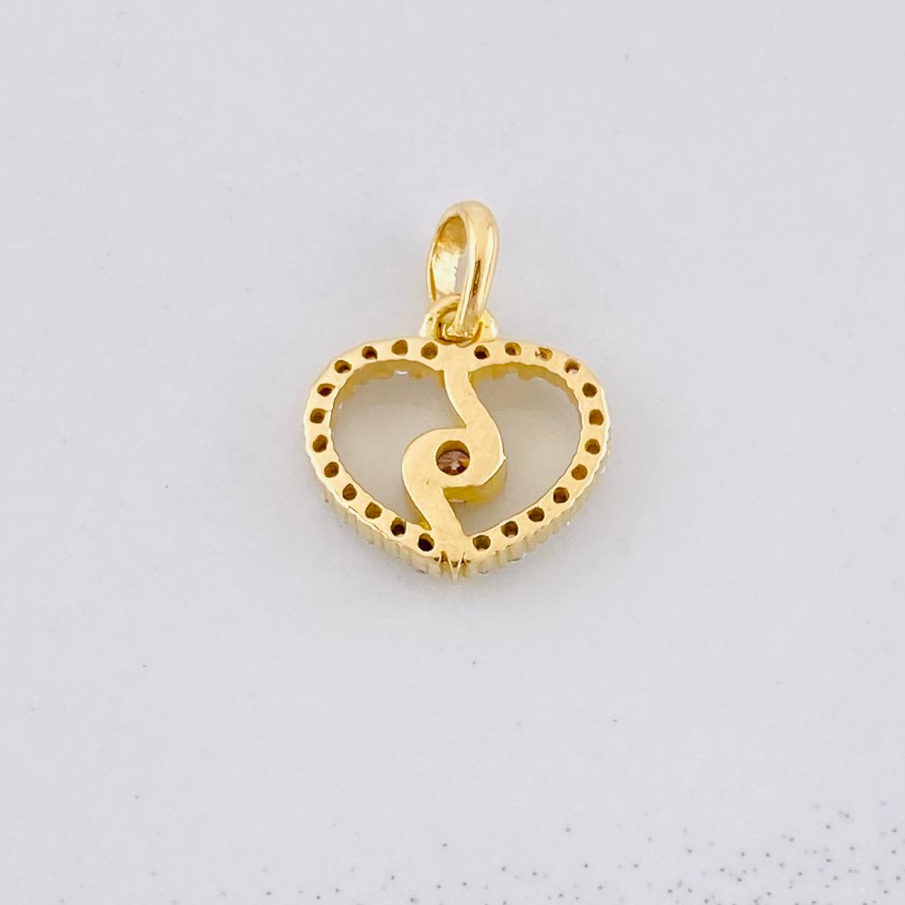 Pendant Spiral Silhouette 0.9g / 1/2 in Yellow Gold 18K