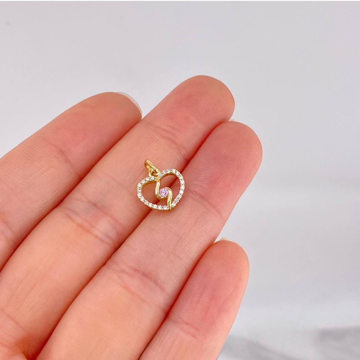 Pendant Spiral Silhouette 0.9g / 1/2 in Yellow Gold 18K
