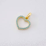 Pendant Heart Silhouette 0.65g / 1/2 in Yellow Gold 18K