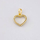 Pendant Heart Silhouette 0.65g / 1/2 in Yellow Gold 18K
