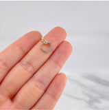 Pendant Heart Silhouette 0.65g / 1/2 in Yellow Gold 18K