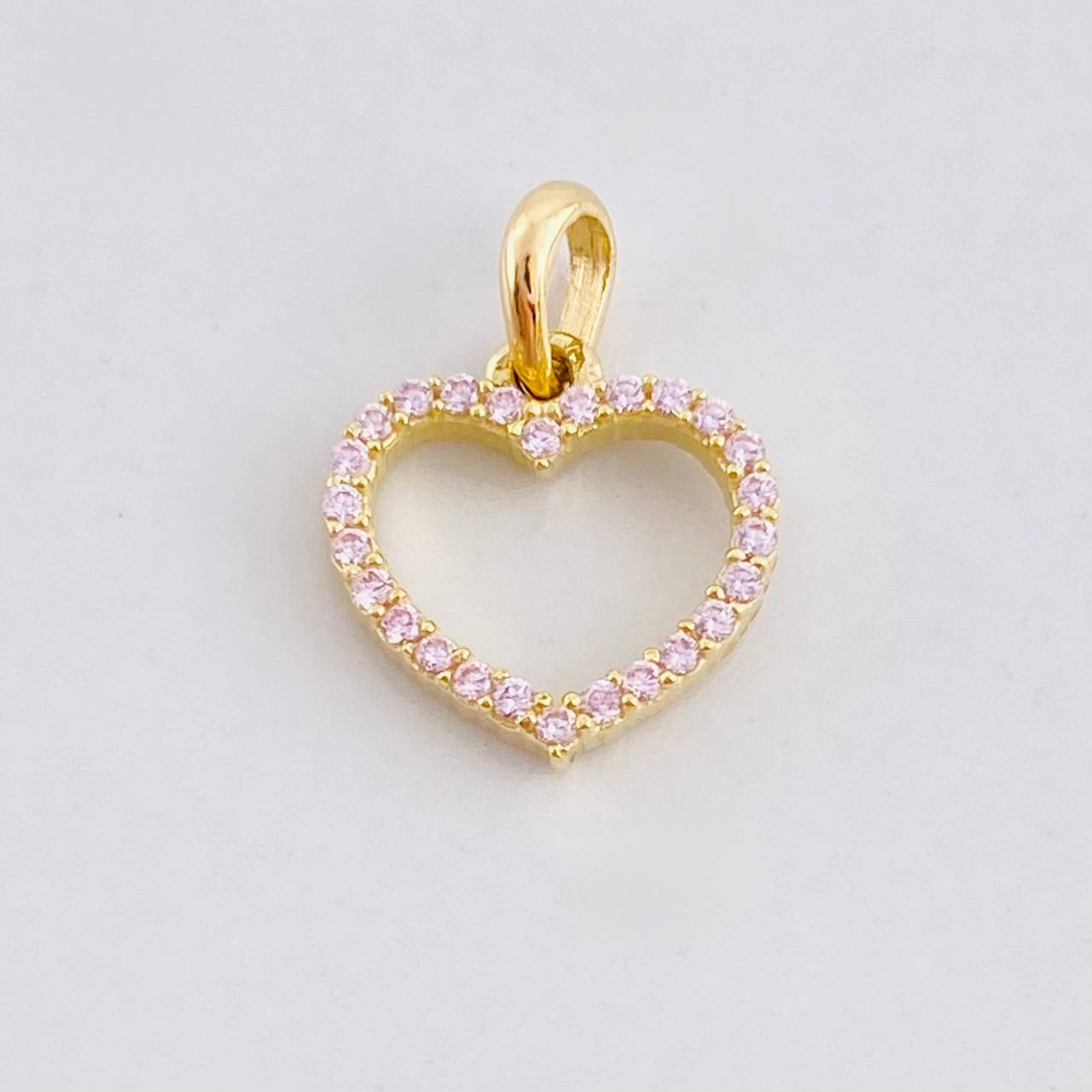 Pendant Heart Silhouette 0.65g / 1/2 in Yellow Gold 18K